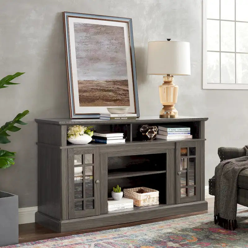 Classic 58.25 TV Stand with Open & Closed Storage for 65 TVs