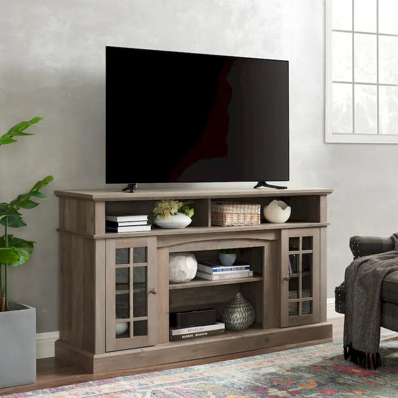 Classic 58.25 TV Stand with Open & Closed Storage for 65 TVs
