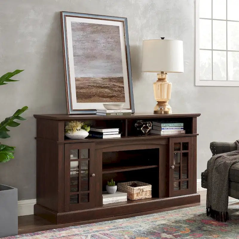 Classic 58.25 TV Stand with Open & Closed Storage for 65 TVs
