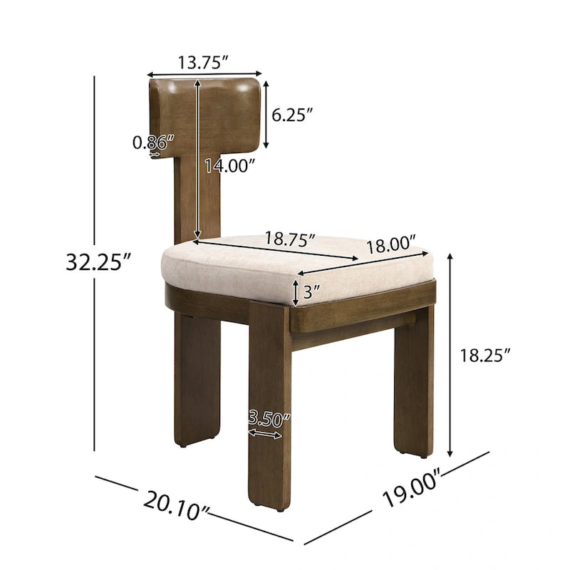 Christopher Knight Home - Oliver Upholstered Dining Chairs, Stylish and Comfortable Seating, Set of 2