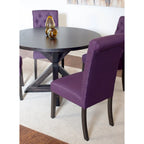Small Apartment Dining Table and Chairs Set Round Dining Table and Chairs Set with Cross Buck Pedestal Table for Kitchen