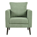 Living Room Lazy Accent Chair,Fleece Fabric Arm Chair Barrel Chair with Solid Wood Legs for Living Room,Bedroom or Office