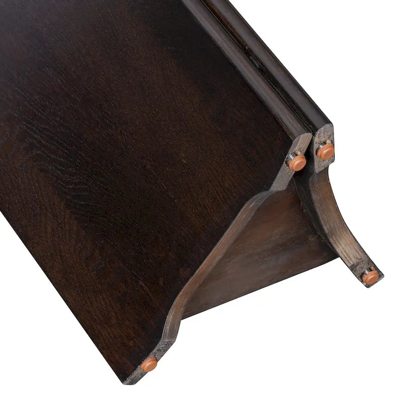 Oval Faux Marble Top Console Table Entryway Table, Narrow Sofa Table Hallway Accent Table with Triangular Base
