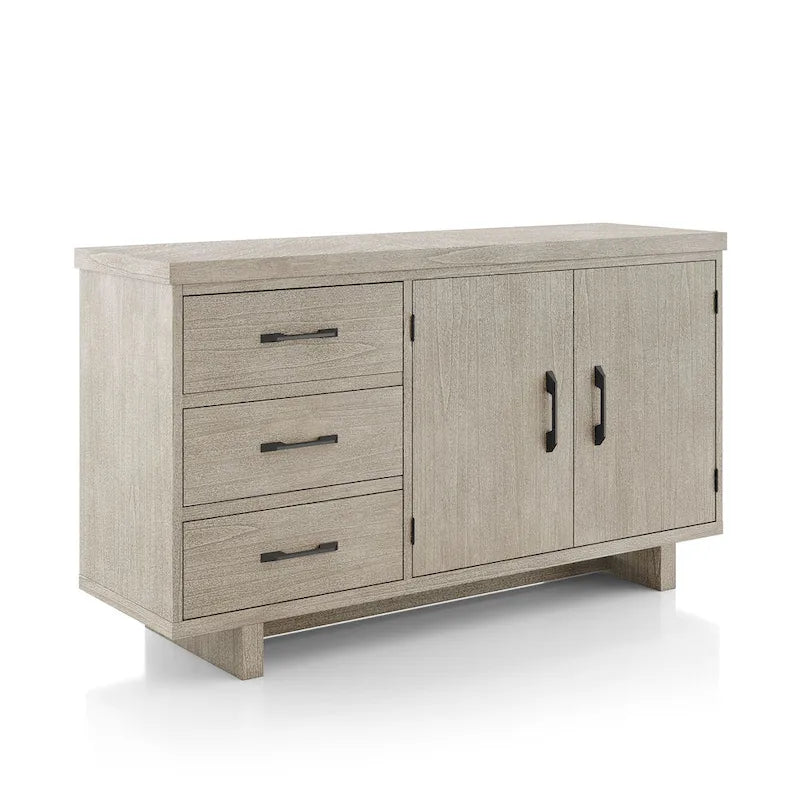 Yetaria Modern Farmhouse Natural 60-inch Solid Wood Buffet Sideboard