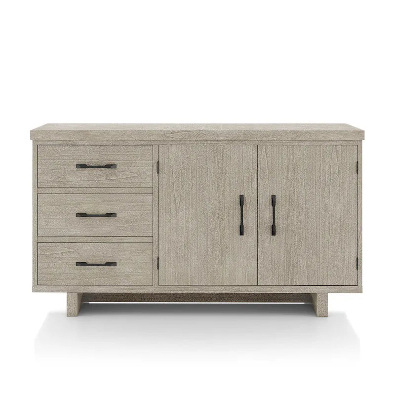Yetaria Modern Farmhouse Natural 60-inch Solid Wood Buffet Sideboard