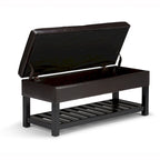 WYNDENHALL Essex 44 inch Wide Transitional Rectangle Ottoman Bench