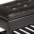 WYNDENHALL Essex 44 inch Wide Transitional Rectangle Ottoman Bench