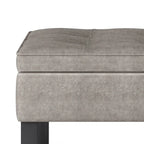 WYNDENHALL Essex 44 inch Wide Transitional Rectangle Ottoman Bench