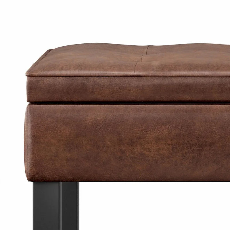 WYNDENHALL Essex 44 inch Wide Transitional Rectangle Ottoman Bench