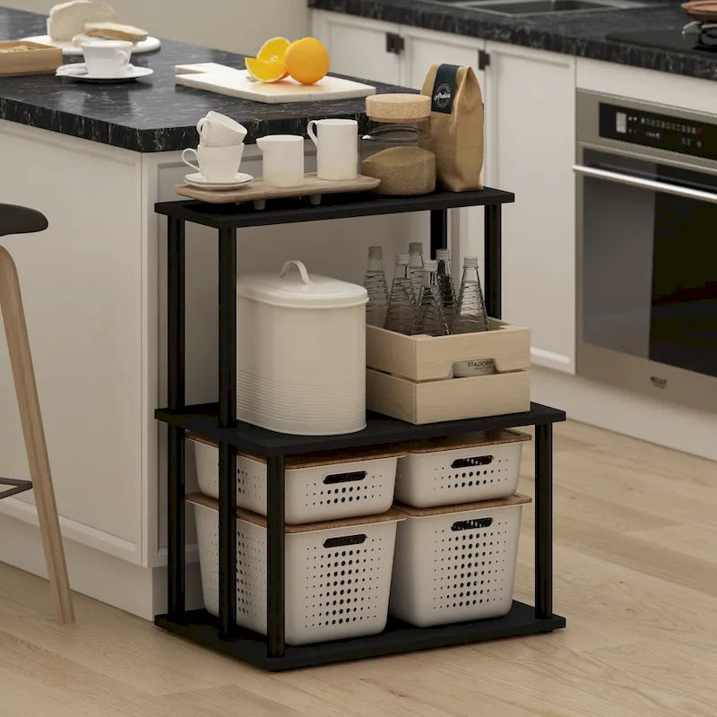 Turn-N-Tube 3-Tier Toolless Kitchen Storage Shelf