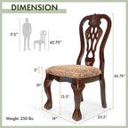 Carpia Traditional Wood Dining Chairs (Set of 2)