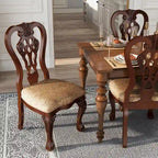 Carpia Traditional Wood Dining Chairs (Set of 2)