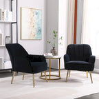 Modern Mid Century Chair Velvet Sherpa Armchair