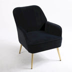 Modern Mid Century Chair Velvet Sherpa Armchair