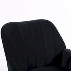 Modern Mid Century Chair Velvet Sherpa Armchair