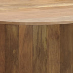WYNDENHALL Hillmount SOLID MANGO WOOD 36 inch Wide Round Contemporary Drum Coffee Table & Fully Assembled - 36d x 36 w x 14h