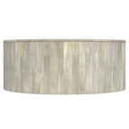 WYNDENHALL Hillmount SOLID MANGO WOOD 36 inch Wide Round Contemporary Drum Coffee Table & Fully Assembled - 36d x 36 w x 14h