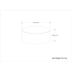 WYNDENHALL Hillmount SOLID MANGO WOOD 36 inch Wide Round Contemporary Drum Coffee Table & Fully Assembled - 36d x 36 w x 14h