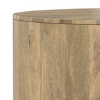 WYNDENHALL Hillmount SOLID MANGO WOOD 36 inch Wide Round Contemporary Drum Coffee Table & Fully Assembled - 36d x 36 w x 14h