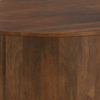 WYNDENHALL Hillmount SOLID MANGO WOOD 36 inch Wide Round Contemporary Drum Coffee Table & Fully Assembled - 36d x 36 w x 14h