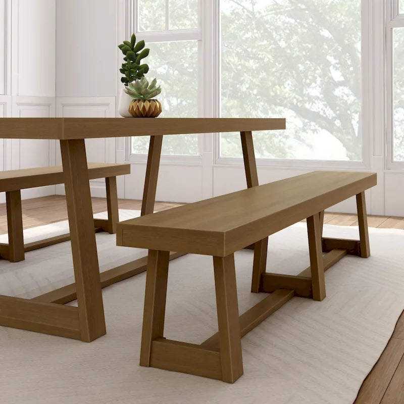 Classic Solid Wood Dining Bench - 86