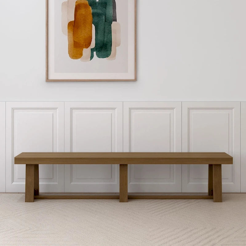 Classic Solid Wood Dining Bench - 86
