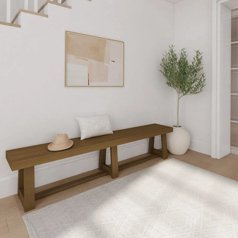 Classic Solid Wood Dining Bench - 86