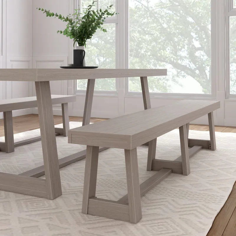 Classic Solid Wood Dining Bench - 86