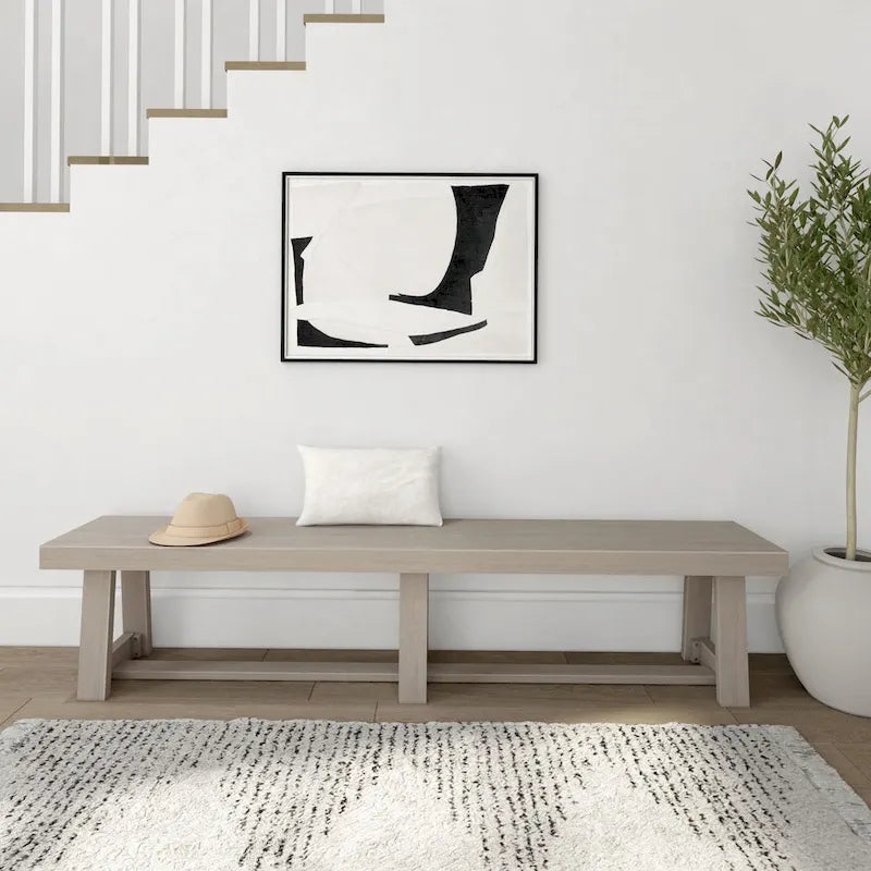 Classic Solid Wood Dining Bench - 86
