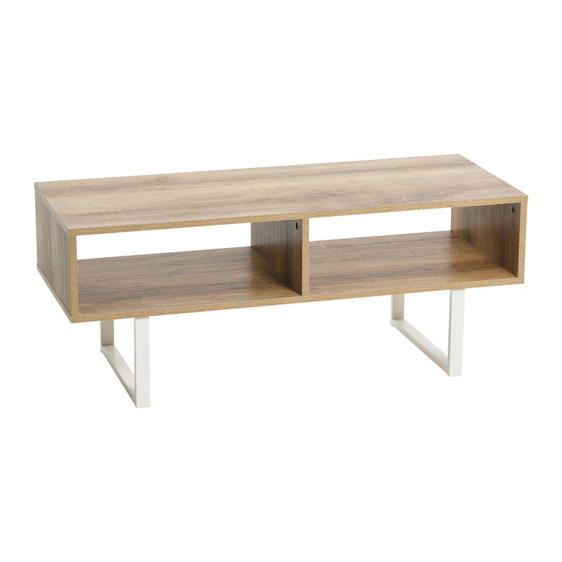 Rectangular TV Stand Coffee Table and Storage - 15.8L x 39.4W x 15.8H