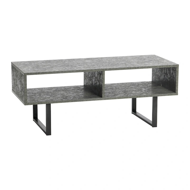 Rectangular TV Stand Coffee Table and Storage - 15.8L x 39.4W x 15.8H