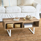 Rectangular TV Stand Coffee Table and Storage - 15.8L x 39.4W x 15.8H