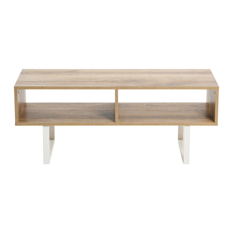 Rectangular TV Stand Coffee Table and Storage - 15.8L x 39.4W x 15.8H