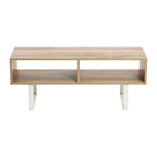 Rectangular TV Stand Coffee Table and Storage - 15.8L x 39.4W x 15.8H