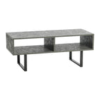 Rectangular TV Stand Coffee Table and Storage - 15.8L x 39.4W x 15.8H