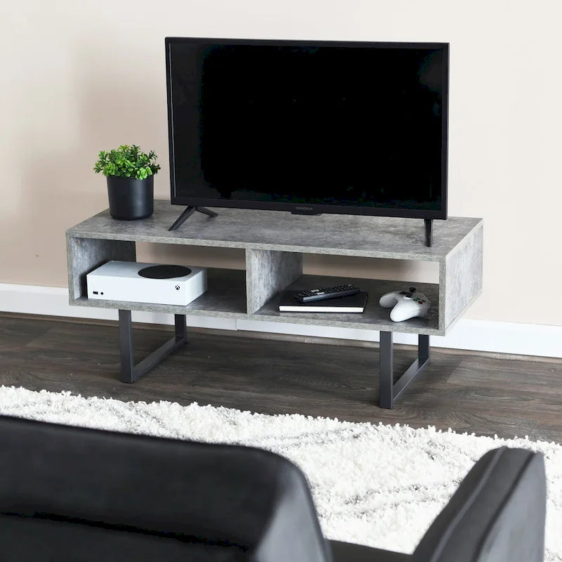 Rectangular TV Stand Coffee Table and Storage - 15.8L x 39.4W x 15.8H