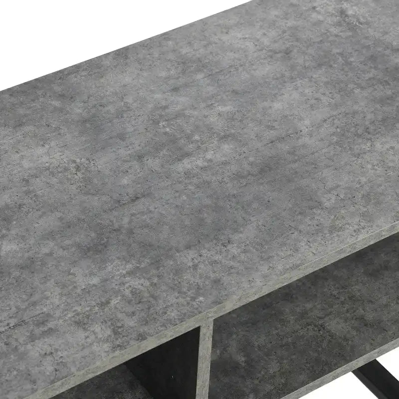 Rectangular TV Stand Coffee Table and Storage - 15.8L x 39.4W x 15.8H