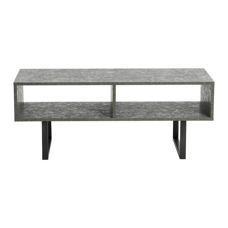 Rectangular TV Stand Coffee Table and Storage - 15.8L x 39.4W x 15.8H