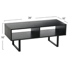 Rectangular TV Stand Coffee Table and Storage - 15.8L x 39.4W x 15.8H