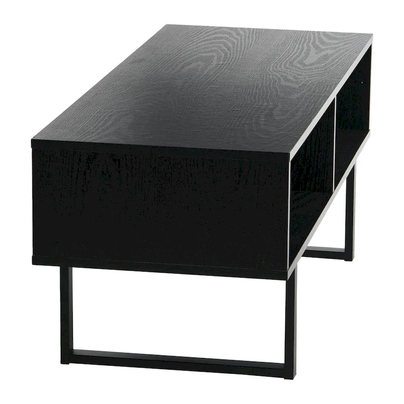Rectangular TV Stand Coffee Table and Storage - 15.8L x 39.4W x 15.8H