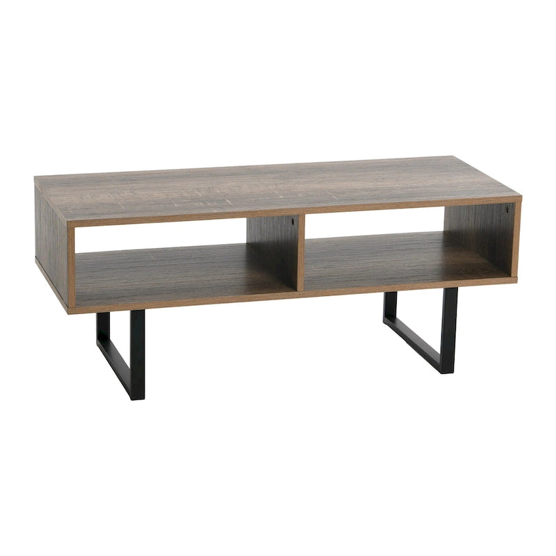 Rectangular TV Stand Coffee Table and Storage - 15.8L x 39.4W x 15.8H