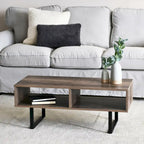 Rectangular TV Stand Coffee Table and Storage - 15.8L x 39.4W x 15.8H