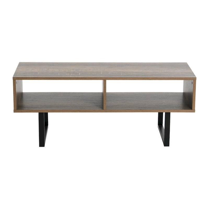 Rectangular TV Stand Coffee Table and Storage - 15.8L x 39.4W x 15.8H