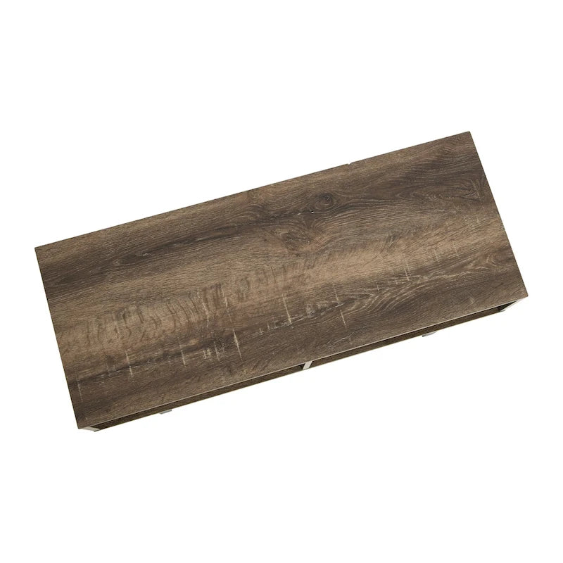 Rectangular TV Stand Coffee Table and Storage - 15.8L x 39.4W x 15.8H