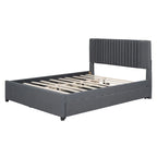 Upholstered Platform Bed with 2 Drawers and 1 Twin XL Trundle