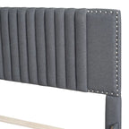 Upholstered Platform Bed with 2 Drawers and 1 Twin XL Trundle
