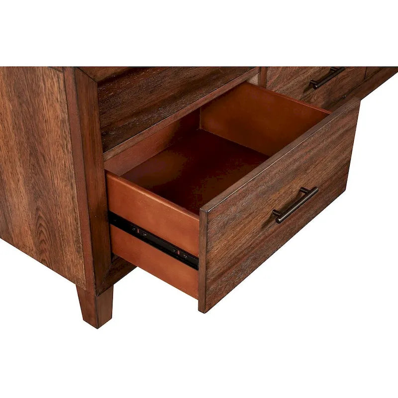 Origins by Alpine Trinidad Wood TV Console, Toffee (Brown)