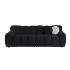 64.96 length ,35.83 deepth ,human body structure for USA people, marshmallow sofa,boucle sofa ,2 seater, BEIGE BOUCLE