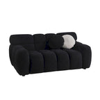 64.96 length ,35.83 deepth ,human body structure for USA people, marshmallow sofa,boucle sofa ,2 seater, BEIGE BOUCLE