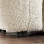 64.96 length ,35.83 deepth ,human body structure for USA people, marshmallow sofa,boucle sofa ,2 seater, BEIGE BOUCLE